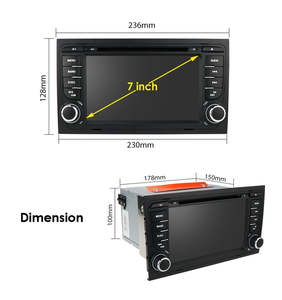 Reproductor de DVD para coche con pantalla táctil IPS de 7 pulgadas y doble din iPoster, éxito de ventas, navegación GPS para coche <span class=keywords><strong>Audi</strong></span> <span class=keywords><strong>A4</strong></span> B6 <span class=keywords><strong>B7</strong></span> con enlace de espejo HD - Product Image 4