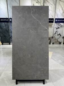 Carreaux de céramique de conception moderne 600 * 1200 mm avec texture de marbre vitrifié, carreaux de sol en céramique <span class=keywords><strong>gris</strong></span> 600x1200 mm - Product Image 1