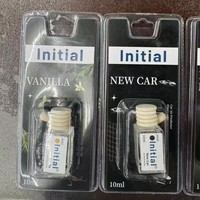 Diffuseur de parfum pour voiture suspendu avec bouteille en verre et bouchon en bois, cordon de suspension, aromathérapie pour voiture