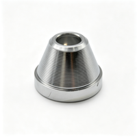 Réflecteur en aluminium personnalisé à 1 LED, usiné CNC, poli, haute dissipation thermique, approvisionnement stable, grandes quantités