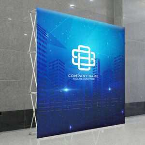 Aluminium Scrollende Pop-Up Stand Achtergrond Display Opvouwbare <span class=keywords><strong>Banner</strong></span> Mesh Stand 10x10ft Scherm Maatwerk Digitaal Printen - Product Image 1