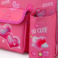Sac à déjeuner isotherme à motif cœur mignon, sac isotherme à double bandoulière pour le bureau, l'école, les pique-niques, le rangement des aliments