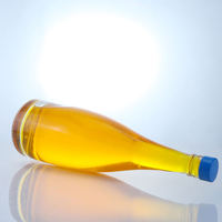 Bouteille d'eau en verre transparente de conception personnalisée, modèle unique et dernier cri, bouteille de jus en verre de luxe avec bouchon à vis