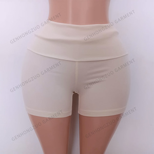 Mang Nhãn Hiệu Quần Áo Mùa Hè Quần Áo Cho Phụ Nữ Biểu Tượng Tùy Chỉnh Cotton Ngắn Tay Áo T Áo Sơ Mi Và Gấp Hơn Quần Short Phụ Nữ 2 Mảnh Phòng Chờ Bộ - Product Image 3