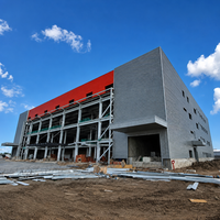 Entrepôt préfabriqué en structure métallique à succès – Usine modulaire à ossature métallique, montage facile, stockage frigorifique