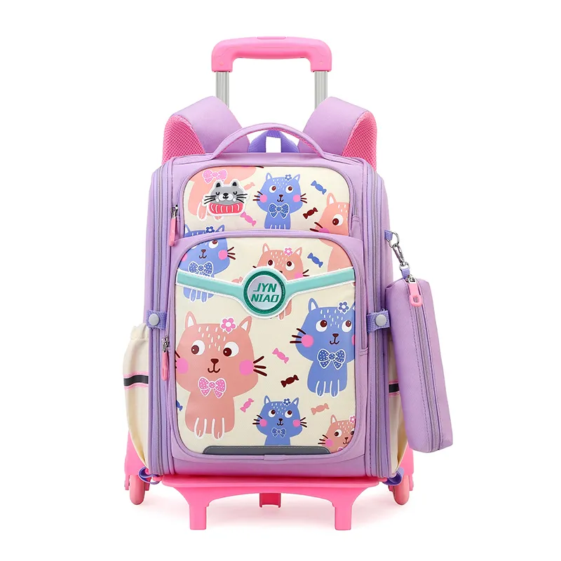 حقيبة ظهر مدرسية جديدة للأطفال بعجلات حقيبة مدرسية للأطفال حقيبة مدرسية بعجلات حقائب ظهر دوارة للأطفال