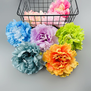 Tête de fleur de pivoine française 16 cm en soie, fleur artificielle, décoration de mariage, accessoires de décoration intérieure - Product Image 3