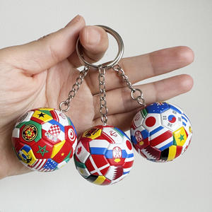 Haute qualité 3d Champion <span class=keywords><strong>du</strong></span> <span class=keywords><strong>Monde</strong></span> <span class=keywords><strong>Coupe</strong></span> Football Porte-clés Souvenirs En Gros Hommes PU Cuir Football Fans Porte-clés - Product Image 1
