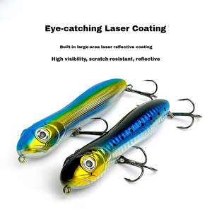 Vente en gros Dovesun Leurre Minnow de pêche au <span class=keywords><strong>poisson</strong></span>-chat, de bonne qualité, attrayant, avec perles sonores, en ABS, pour eau douce - Product Image 5