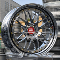 Rines de Aleación Forjados Cóncavos de 2 Piezas, Triple Cromo, 18, 19, 20, 21, 22 Pulgadas, BS LM LMR, para BMW, Audi, Mercedes, Tesla, Mustang, Porsche
