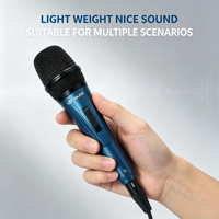 Microphone filaire professionnel JINJUE, microphone dynamique vocal filaire portatif, micro de scène pour interface audio