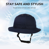 Casco transpirable para hombre y mujer al aire libre, casco para bicicleta de carretera con sombrero