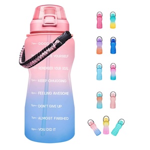 Botella Deportiva de Plástico de 3.78L (1 Galón), Material PETG, Gran Capacidad, Personalizable, Libre de BPA, con Marcador de Tiempo - Product Image 2