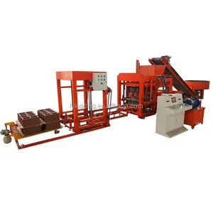 QTJ4-18 CE standard full automatic concrete cement paving stock block brick making machinery machine in middle east