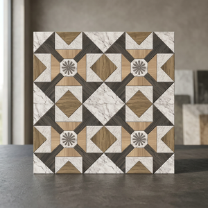 Carreaux de sol en céramique mosaïque rétro de Hong Kong, série numérique, 300x300mm, antidérapants, en brique réfractaire, qualité supérieure pour villa, design moderne - Product Image 5