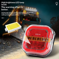 Feux arrière carrés à LED pour camions, camping-cars, feux indicateurs et feux latéraux de remorque