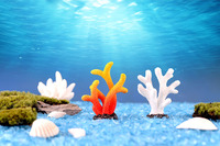 Coral artificiel en résine de couleur pour aquarium, vente en gros