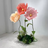 Pivoines géantes en soie de 60 cm, fleurs artificielles de 180 cm de haut, faites à la main, longue durée, pour la décoration de mariage, la Saint-Valentin et Pâques - Vente en gros