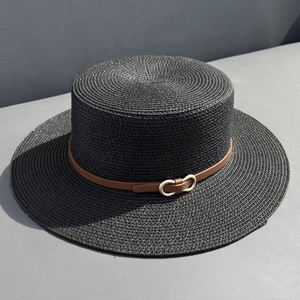 Flat Top Bowler <b>Hat</b> Wholesale Beach Straw Boater <b>Hat</b> <b>for</b> Women Summer Straw - Product Image 3