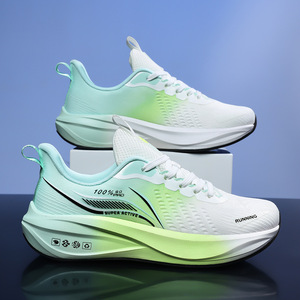 Zapatillas Deportivas Transpirables con Cordones, Ligeras y Acolchadas, con Degradado de Color, Logotipo Personalizado Bordado, para Uso Diario - Product Image 2