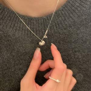 Collier pendentif boule florale en argent pur S925, nouveau style chinois, broderie de boule florale creuse avec perle de niche - Product Image 4