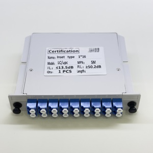 Nhà Máy Giá <span class=keywords><strong>LC</strong></span>/UPC 1 trong <span class=keywords><strong>16</strong></span> ra chèn loại <span class=keywords><strong>Splitter</strong></span> PLC sợi quang <span class=keywords><strong>Splitter</strong></span> SM FTTH Quang kết nối - Product Image 5