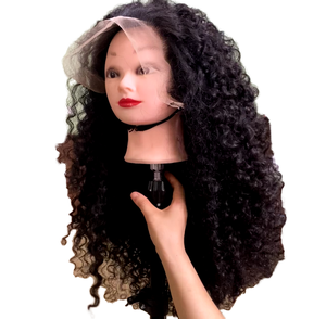 Peluca india con frente de encaje que ofrece cabello 100% humano sedoso con brillo natural, ajuste cómodo y fabricación duradera. - Product Image 1