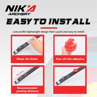 Amortisseur en caoutchouc Nika Archery pour branches d'arc recurve – Réduction des vibrations et absorption des chocs