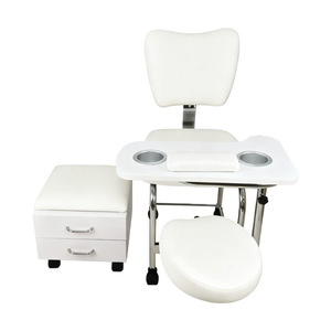 Chariot de rangement noir écologique pour outils de coiffure et de beauté, idéal pour la pédicure et les soins des ongles - Product Image 2