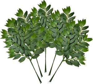 GM 23 "<span class=keywords><strong>Italian</strong></span> Ruscus Greenery Tiges Artificial Silk Greenery Plants Spray for DIY Wedding Arch Bouquet Filler Table Decor - Product Image 5