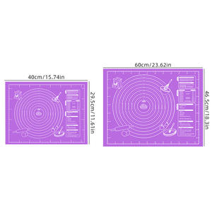 Alfombrilla de Silicona Antideslizante para Amasar, Duradera, Impermeable, para Hornear en la Cocina, Preparar Pan, Repostería y Masa de Galletas - Product Image 6