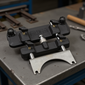 Adaptateur DeWalt pour montage sur rails avec pinces réglables, plaque de base en métal durable - Product Image 3