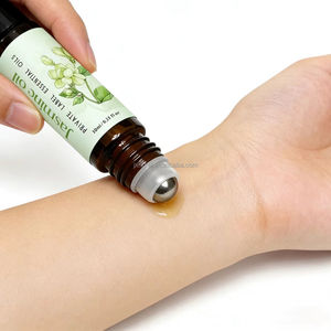 Huile essentielle de jasmin pure 10 ml, mélange d'huile de jojoba, flacon à bille, aromathérapie naturelle, huile portable pour un usage quotidien - Product Image 3