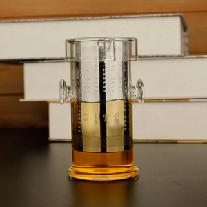 Théière en verre avec <span class=keywords><strong>infuseur</strong></span> intégré, épaisse et résistante à la chaleur, pour thé Gongfu - Product Image 1