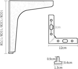 Triangle Y Shape 6 Inch <strong>Sofa</strong> Legs for Replacement with 3cm <strong>Sofa</strong> Leg <strong>Risers</strong> - Product Image 2