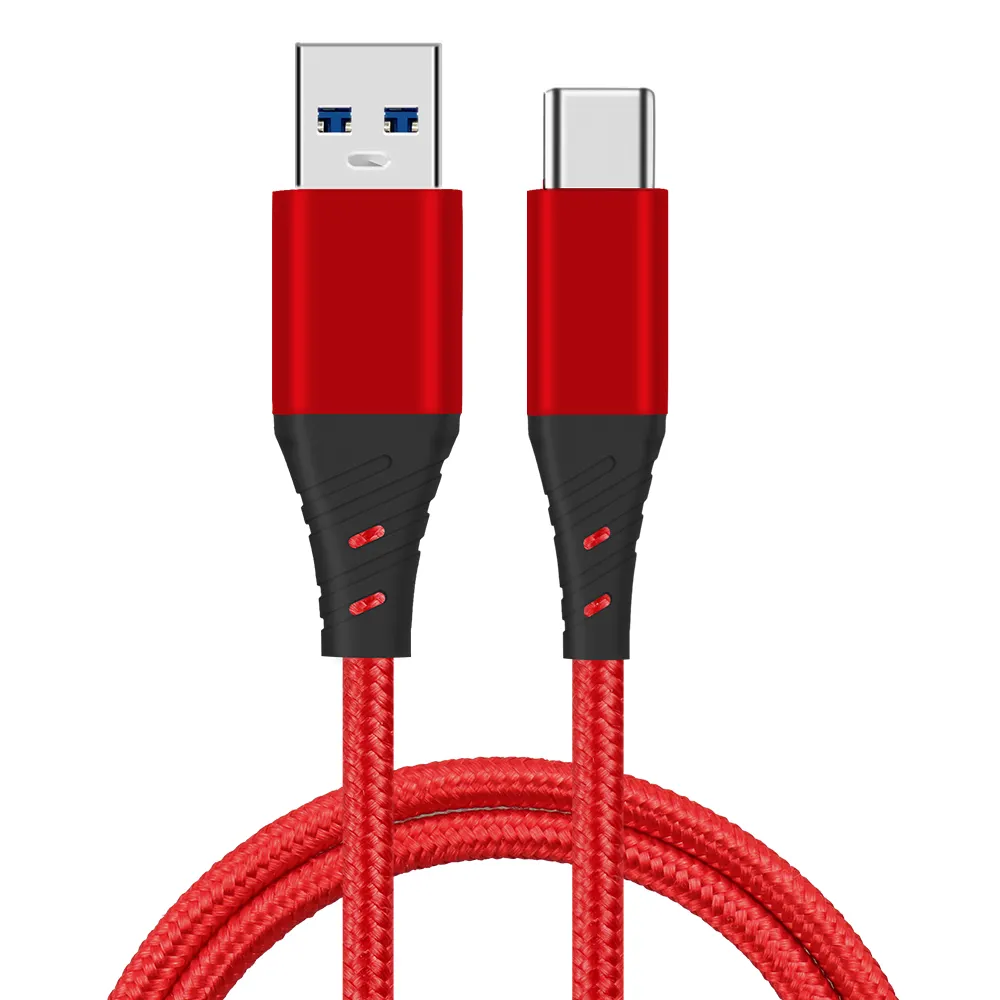 hot selling usb type c cable 3.0 nylon braided compatible with Samsung/Xiaomi/Huawei