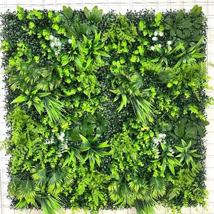 Soft Touch Realistic Plastic Grass Wall Mat Foliage UV Resistant Eco-Friendly for <b>Party</b> Wedding <b>Backdrop</b> Decoration - Product Image 3