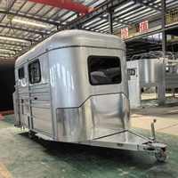 Remorque pour 2 chevaux, 4m, en acier inoxydable et aluminium, conforme aux normes australiennes, à vendre