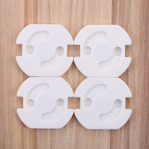 Cubiertas de seguridad para enchufes para bebés, protección contra descargas eléctricas de plástico, para uso doméstico, paquete de 4 - Product Image 1