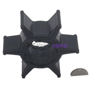 Impeller de pompe à eau en caoutchouc compatible avec les moteurs hors-bord Yamaha 6H3-44352 & Clé 90280-03024 Pièces de pompe de type fermé - Product Image 1