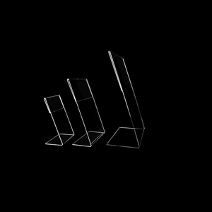 Rõ ràng Acrylic hình chữ L bảng dấu hiệu chủ hiển thị trong suốt đứng cho menu nhà hàng - Product Image 2