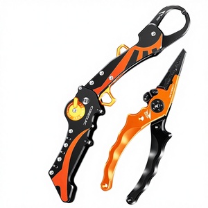 Pince à poisson pliable <span class=keywords><strong>Benuo</strong></span>, pince à leurre multifonctionnelle, pince à poisson robuste, pince à poisson, équipement d'atterrissage, ensemble de décapage de hameçons - Product Image 1