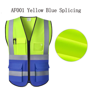 سترة عاكسة بهيكل فلوري عالي الجودة مع بدلة أمان ، سترة عاكسة لإشارة الانعطاف ، وشعار مخصص - Product Image 5