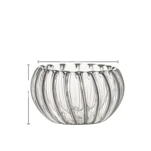 Minitaza de té de vidrio con forma de calabaza, borosilicato, 50ml, proveedor de China