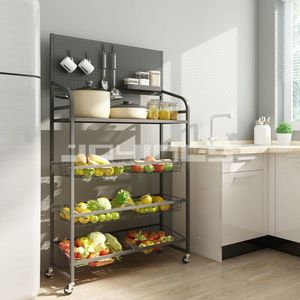 Soporte de exhibición de <span class=keywords><strong>alambre</strong></span> de metal de nuevo diseño, soporte <span class=keywords><strong>para</strong></span> cuchillos de cocina, accesorios, estante de exhibición <span class=keywords><strong>con</strong></span> corvejones y ruedas - Product Image 6