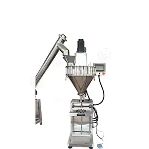 Semi Automatic Powder Filler Filling Pack Machines For Granule 200G Coffee Masala Powder Bottle Filling Machine