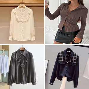 Camicie in <span class=keywords><strong>Lino</strong></span> da <span class=keywords><strong>Donna</strong></span> all'Ingrosso Stile High Street con Colletto Rovesciato Traspiranti e Assorbenti, Vestibilità Slim con Bottoni, Ideali per il Pendolarismo - Product Image 2