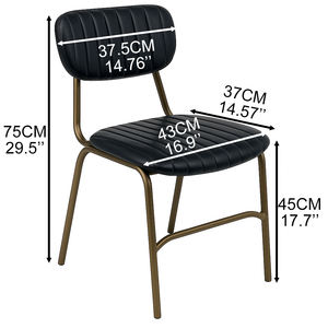 Silla TUQ <span class=keywords><strong>en</strong></span> Oferta, Sillas de Cocina Fáciles de Limpiar para el Desayuno, Altura del Asiento de 45 cm, Muebles de Comedor para Hogares Pequeños - Product Image 2