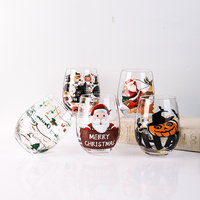 Nouveau bricolage personnalisé conception personnalisée 15oz verres transparents café thé lait tasses verres tasses avec impression UV
