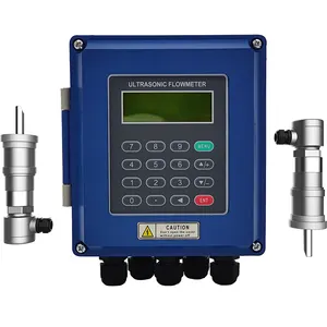 wall mounted clamp on flow sensor ultrasonic flowmeter made in China panel mounting ultrasonic flowmeter